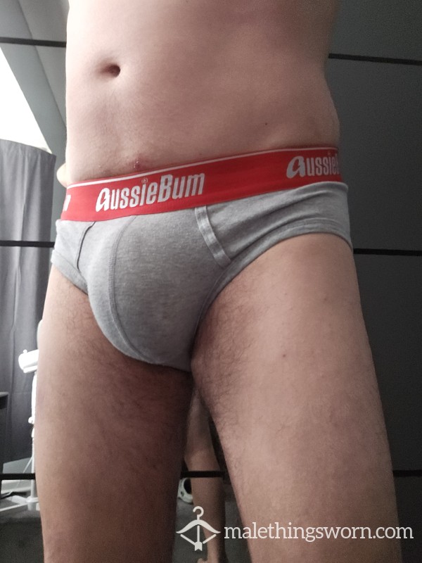 Grey Aussieb*m Boxer Briefs