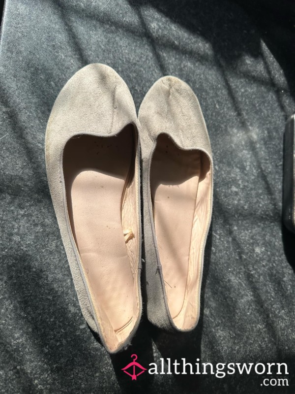 Grey Ballet Shoes