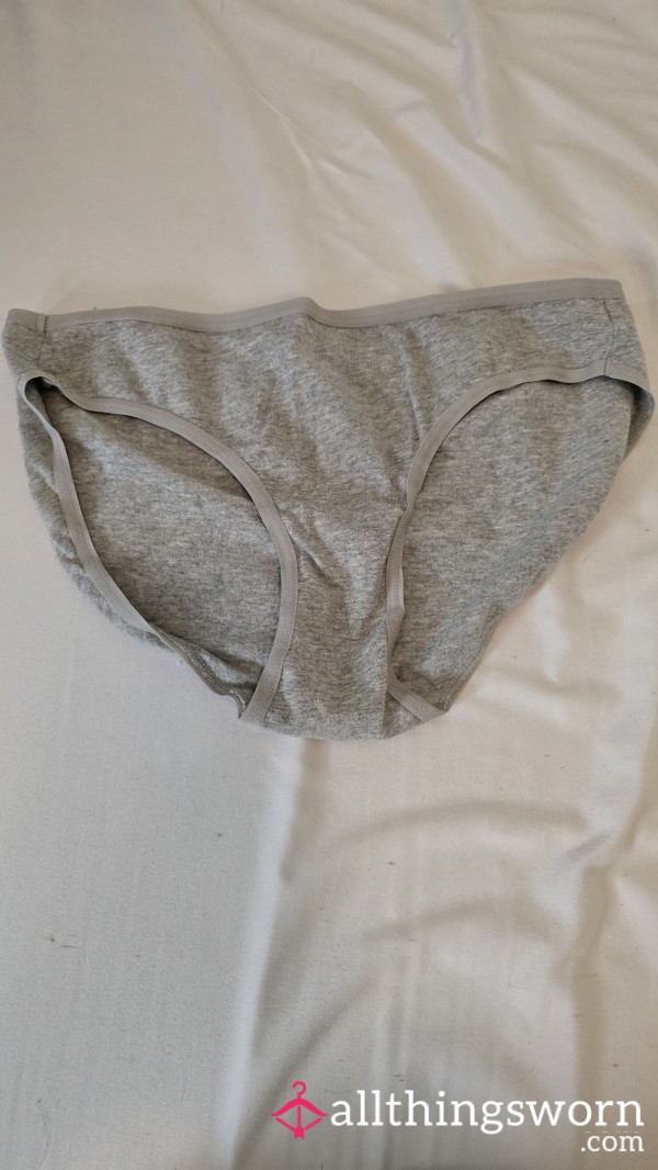 Grey Bikini Style Panties