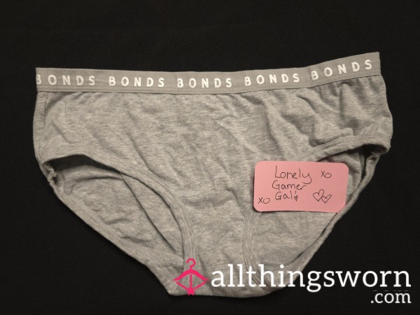 Grey Bonds Cotton Panties.