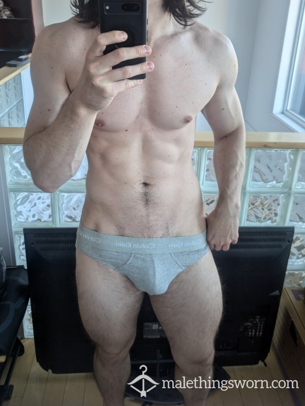 Grey Calvin Klein Briefs