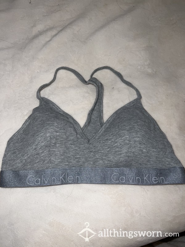 Grey Calvin Klein Sports Bra