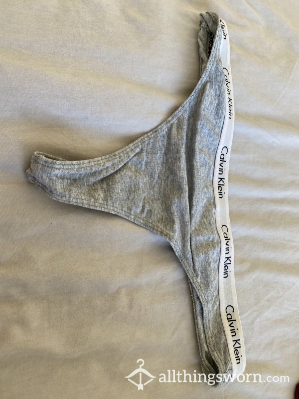 Grey Calvin Klein Thong