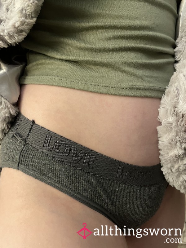 Grey Cheeky Panties