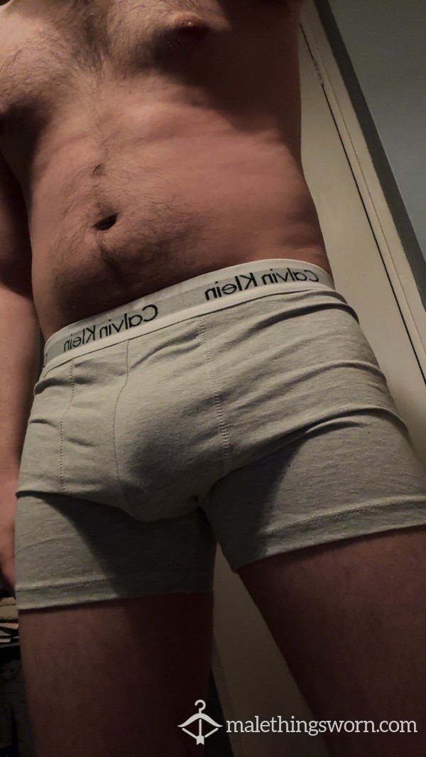 Grey CK Boxers - Large