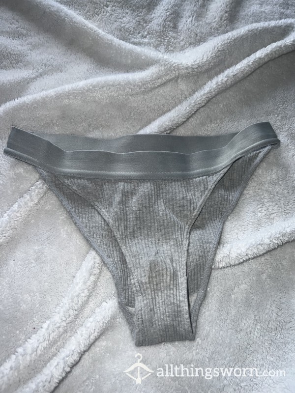 Grey Cotton Bikini Panty