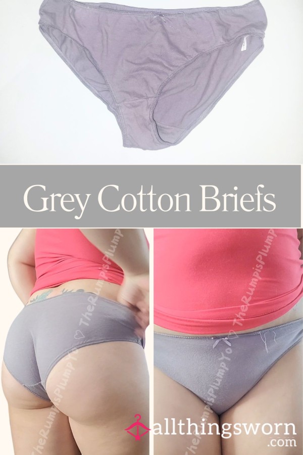 Grey Cotton Briefs