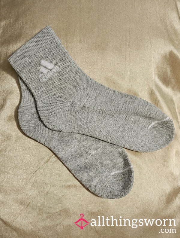 Grey Cotton Crew ADIDAS Socks