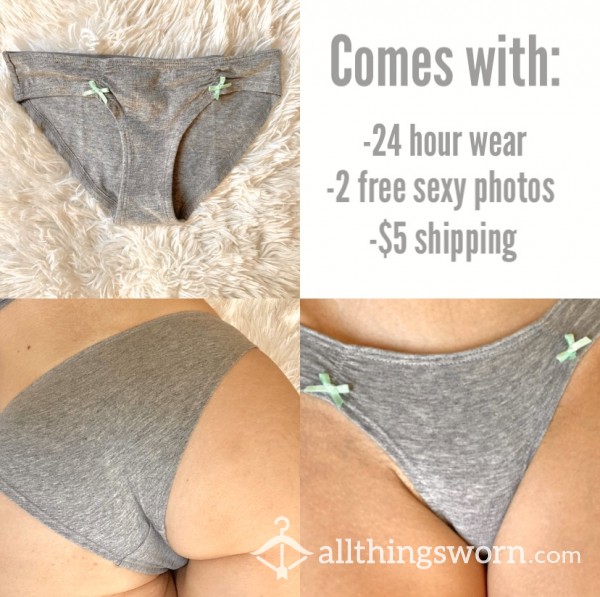 Grey Cotton Panties