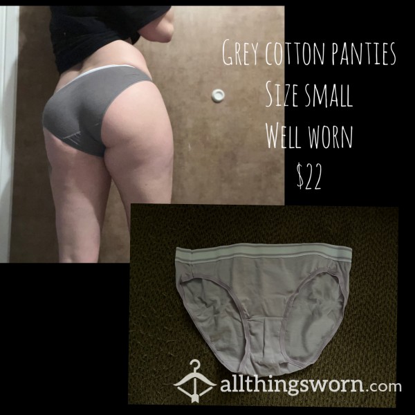 Grey Cotton Panties