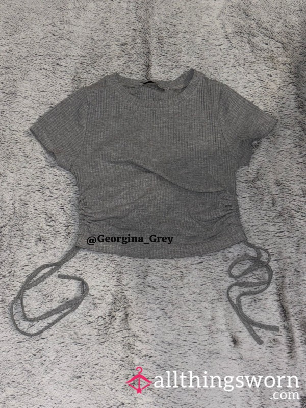 Grey Crop Top