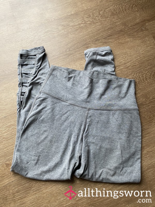 Grey Cut Out Leggings