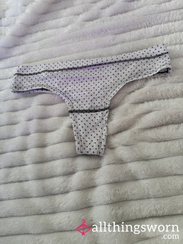 Grey Diamond Thick Band Thong