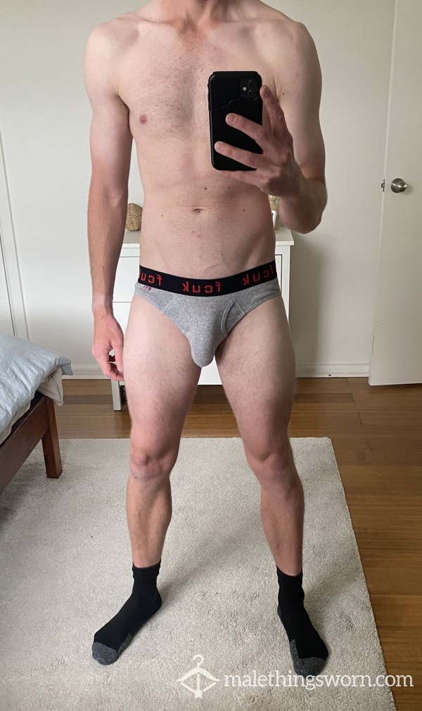 Grey Fcuk Briefs