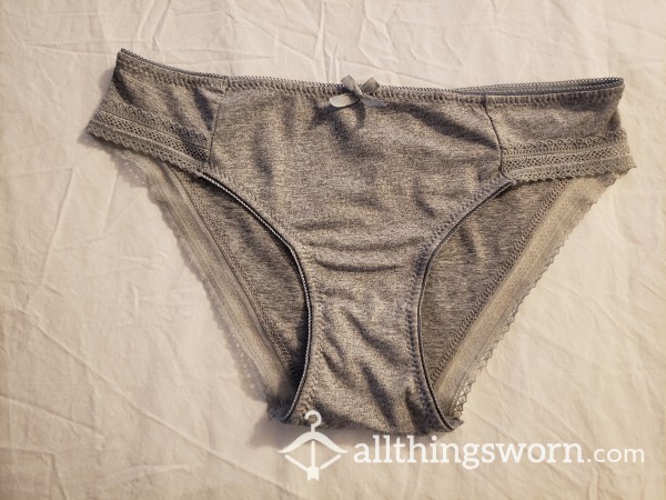 Grey, Full-coverage Panties