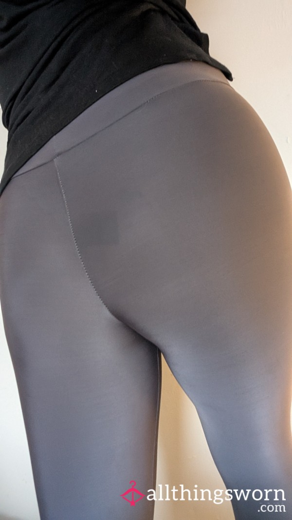 Grey Gym Leggings, Size 10