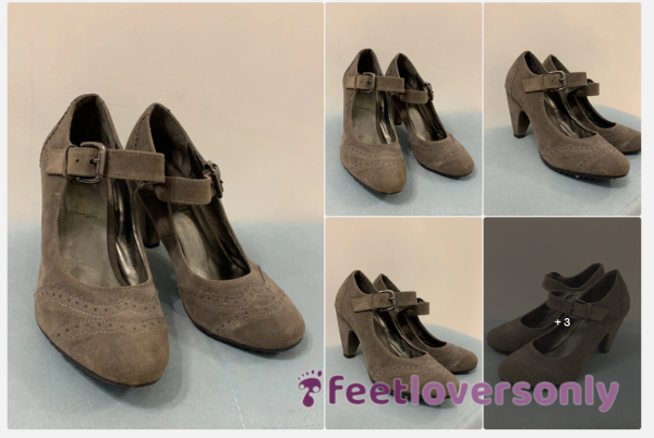 Grey Hish Heels 37 EU