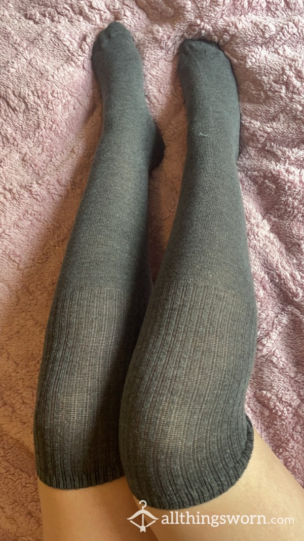 Grey Knee Highs