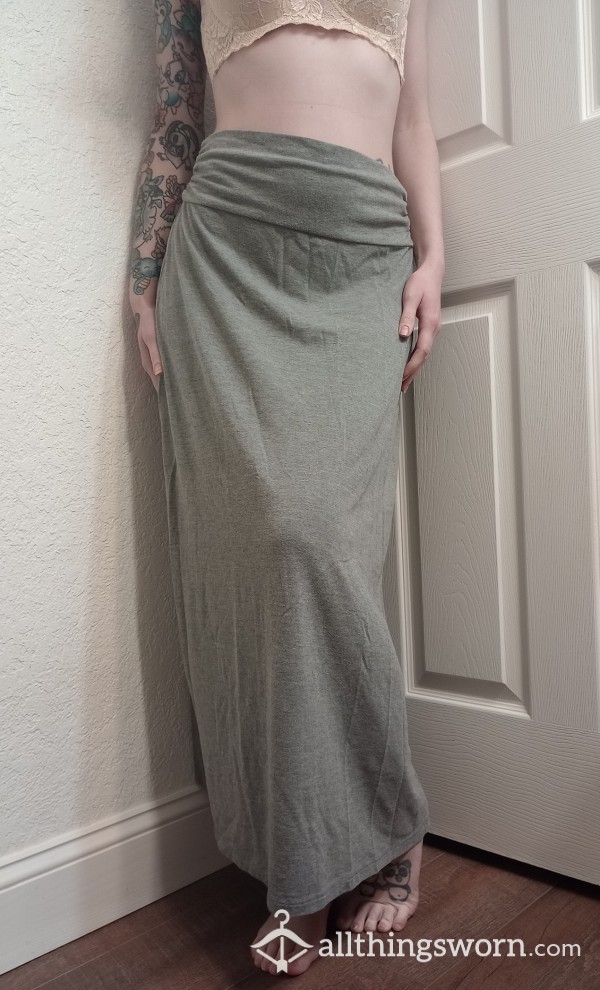 Grey Maxi Skirt