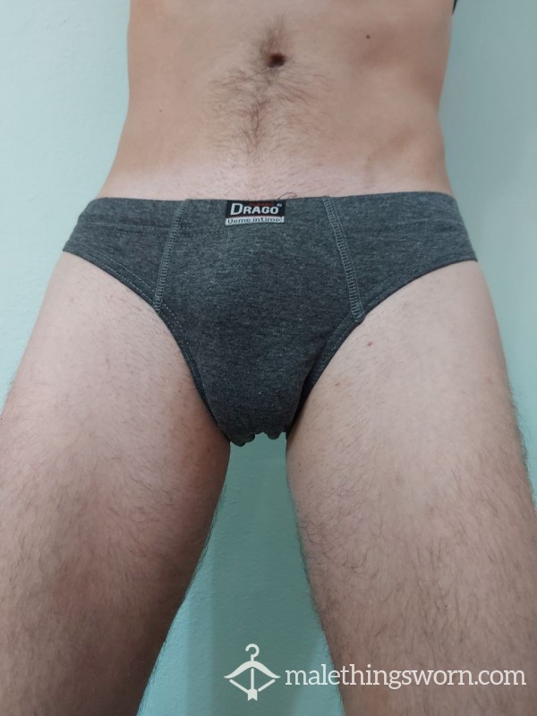 Grey Men Briefs Boxer Slip Da Uomo Grigi Panty Undie