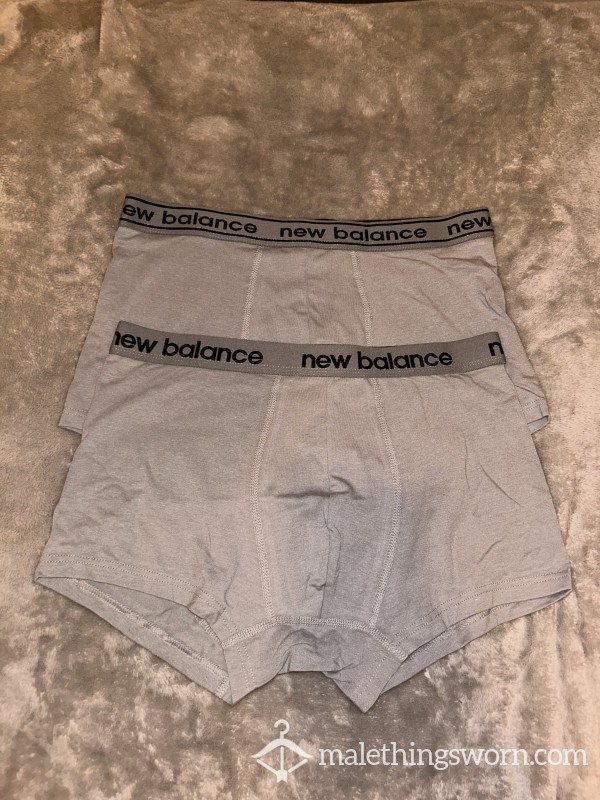 GREY NEW BALANCE BOXERS