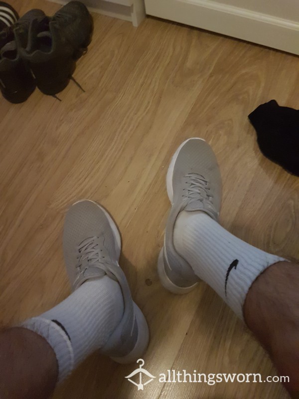 Grey Nike Running Trainers