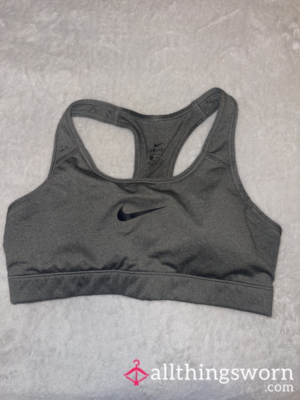 Grey Nike Sports Bra