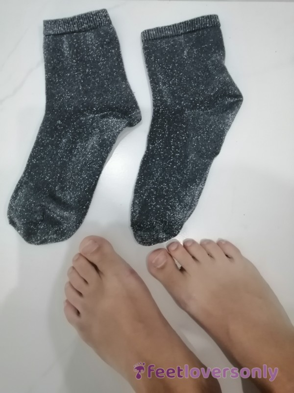 Grey Nylon Socks