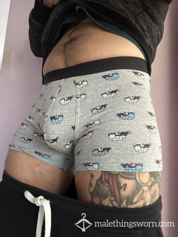 Grey Patterned Boxers