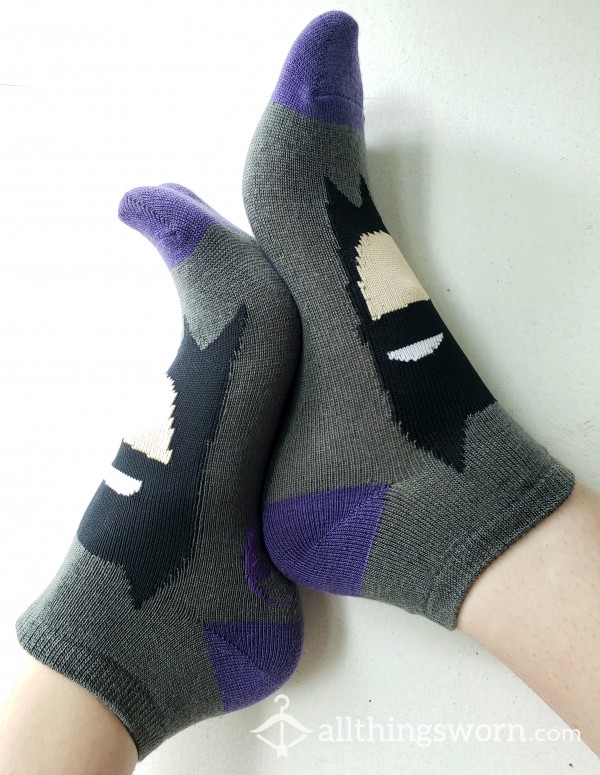 Grey & Purple Batman Socks🦇💜