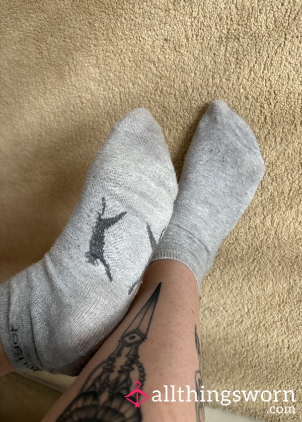 Grey Slazenger Ankle Trainer Gym Socks 🩶