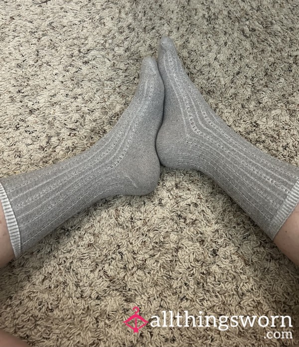 Grey Socks- Dress Socks Thin And Soft