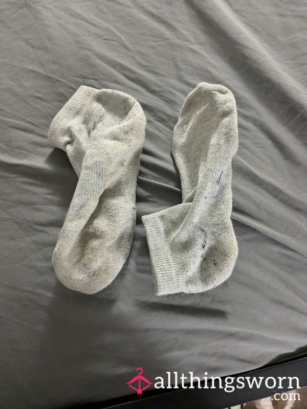 Grey Socks, Worn 36hrs