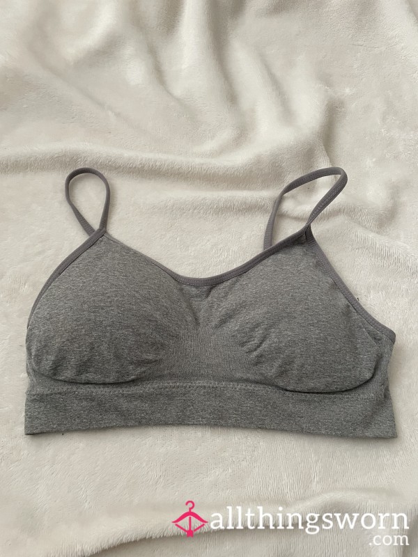 Padded Grey Sports Bra | Size Small | 3 Day Wear Included