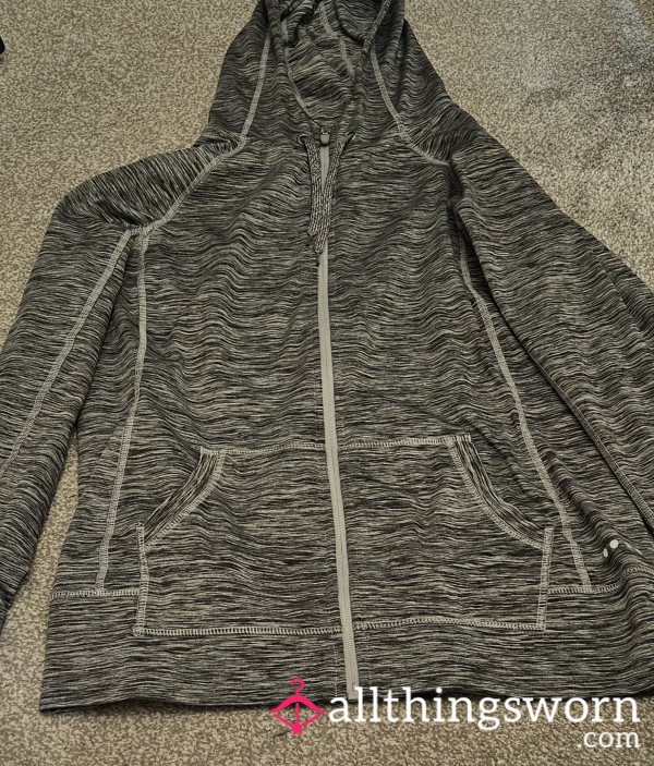 Grey Sports Wear Gym Hoodie