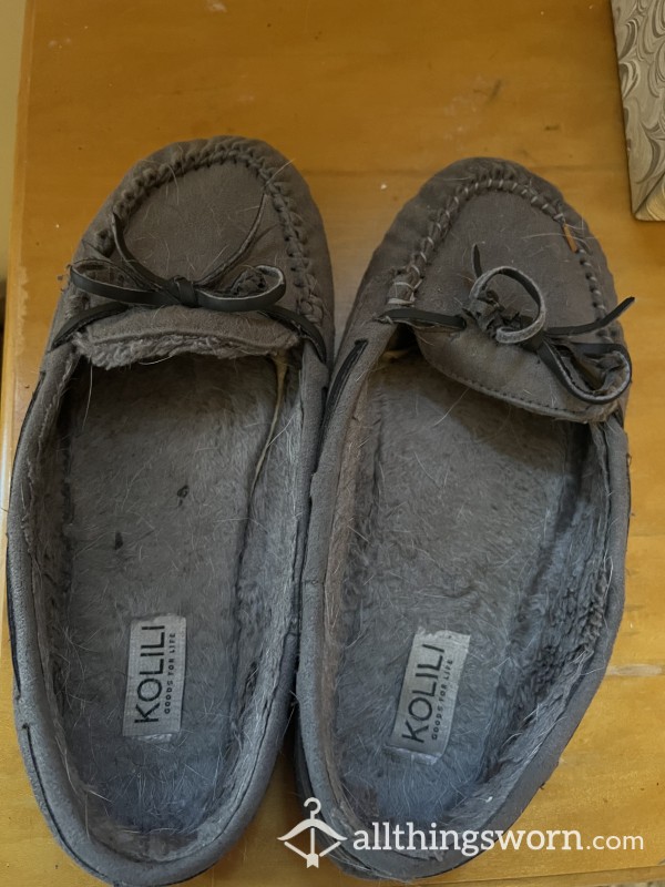 Grey *stinky* Moccasins