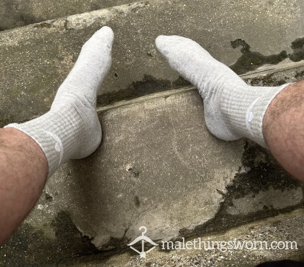 Grey Sweaty Adidas Socks