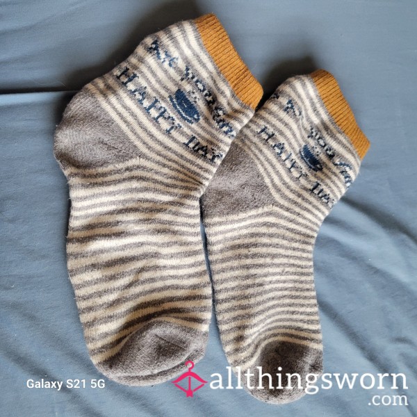 Grey Thermal Socks With Stripes/Free Shipping 🆓