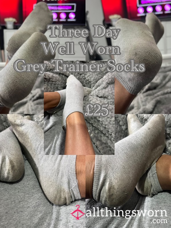 Grey Trainer Socks