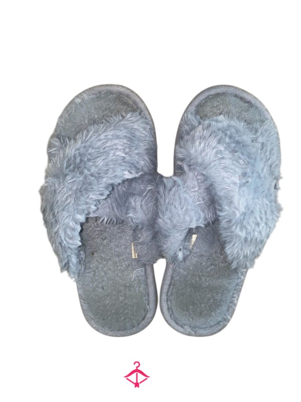 Grey Used Worn Slippers