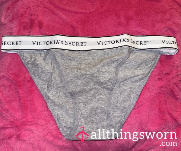 Grey Victoria's Secret Tanga Panty