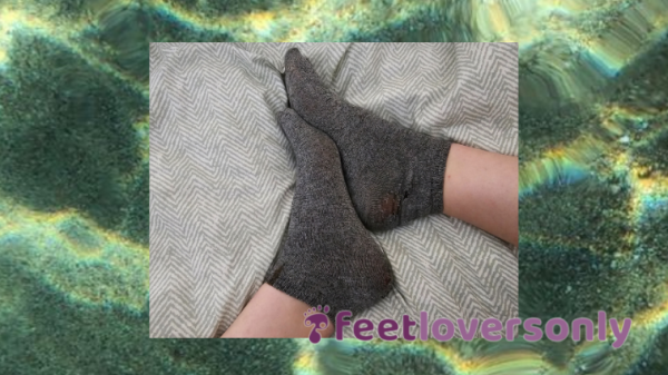 🩶Grey Well-worn Ankle Socks🩶