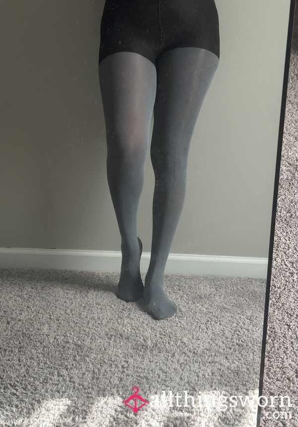 Grey Worn Stockings