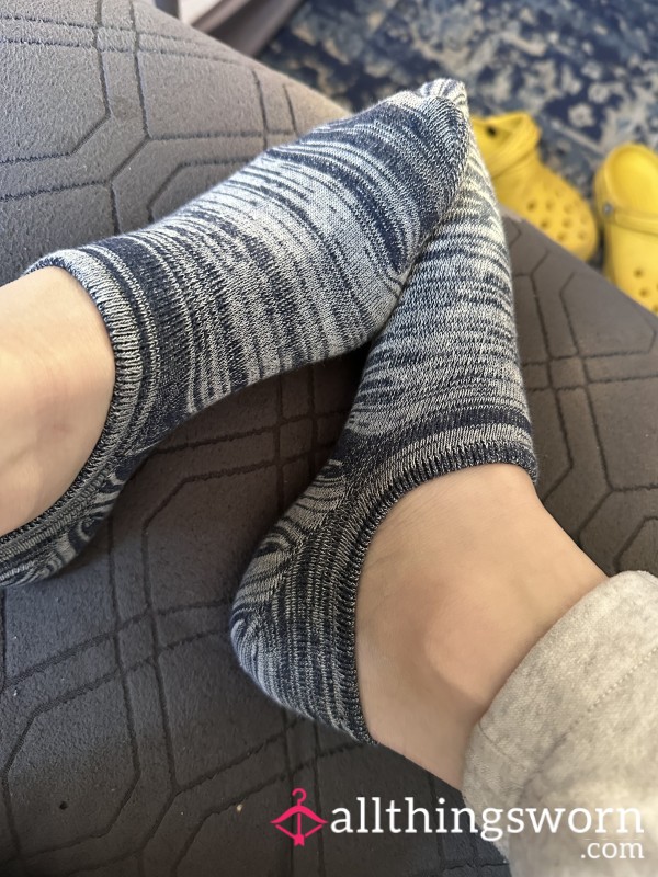 Grey/white Low Cut Socks