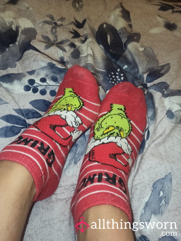 Grinch Christmas Socks Calzini Rossi Natale