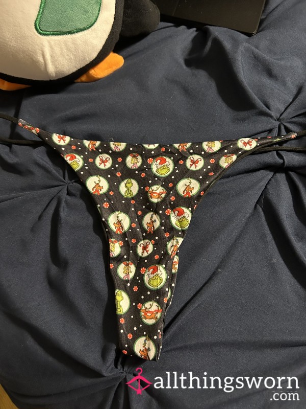 Grinch Christmas Thong