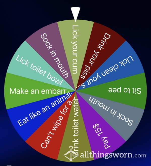 Gross And Nasty Task Wheel 🙈