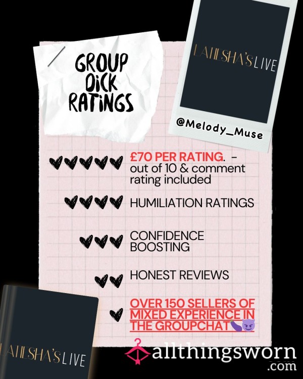 Group D*ck Ratings 💋💦