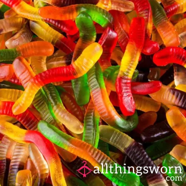 Gummies Floating In Lemonade