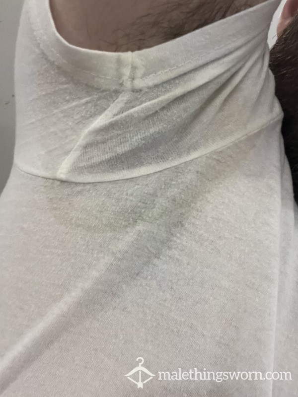 Smelly Sweaty Stained Cotton Gym Shirt